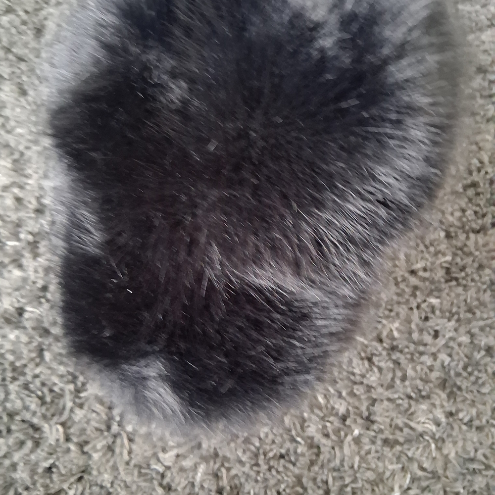 Plush Black Fur Cap